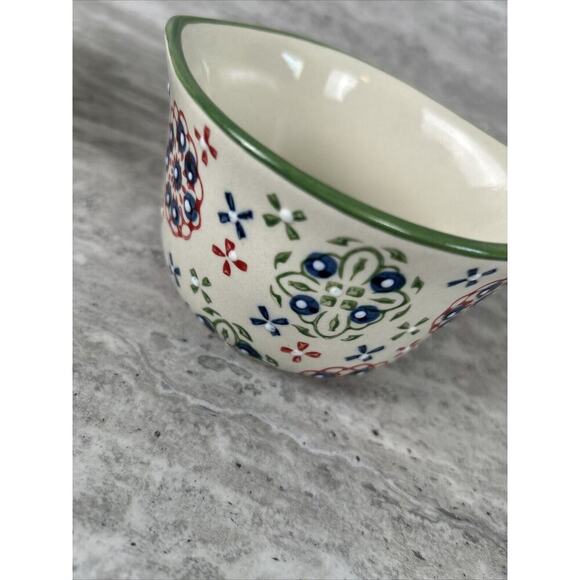 TWO Stoneware Measuring cups (1/2 cup, 1 cup) Pfaltzgraff Stoneware Floral - Picture 7 of 8